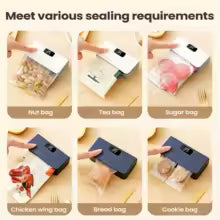 Magnetic Bag Sealing Machine 6 Level Portable Food Resealer Rechargeable Heat Sealer For Snack Chips Fridge Storage Gadget