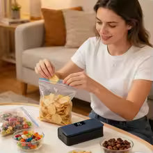 Magnetic Bag Sealing Machine 6 Level Portable Food Resealer Rechargeable Heat Sealer For Snack Chips Fridge Storage Gadget
